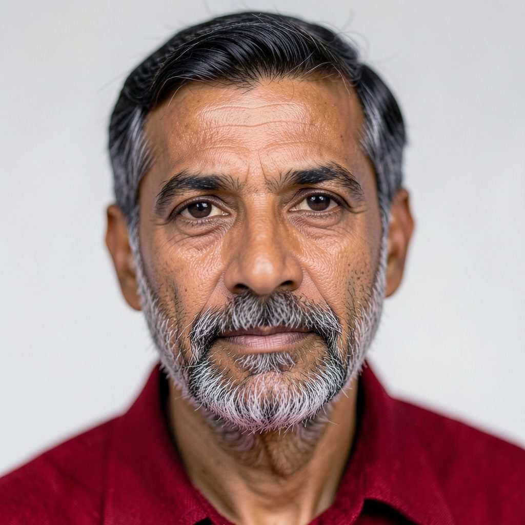 Portrait of Samik Ghosh against a clean studio background